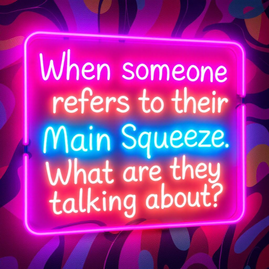 When someone refers to their Main Squeeze, what are they talking about?