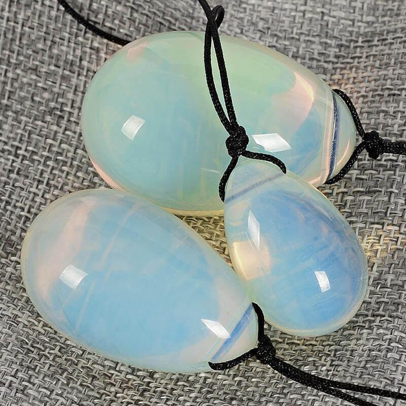 Vaginal Muscle Tightening Opal Eggs 3 Piece Set - SqueezeBx