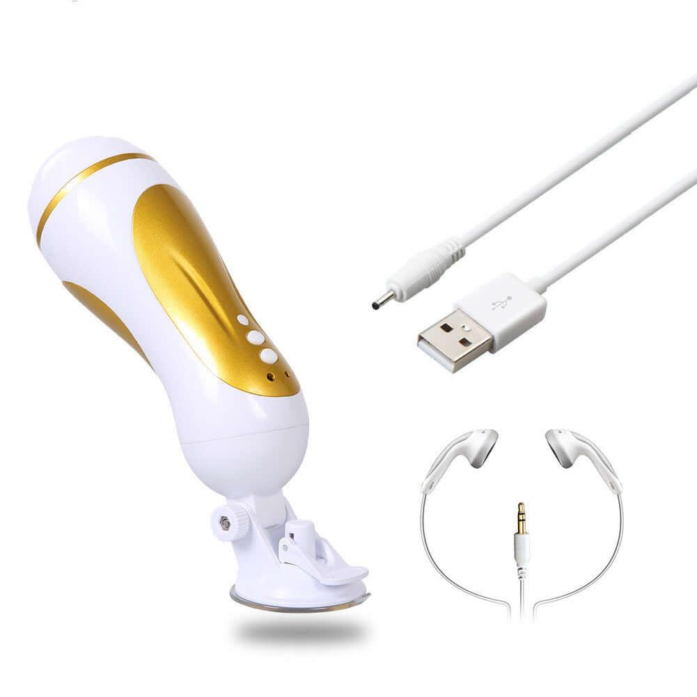 Gold Digger - USB Hands Free Real Bed Voice - Pocket Stroker - SqueezeBx