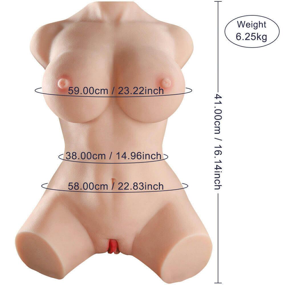 Dirty Work - Realistic Feel Double Channel Busty Breast - Joy Toy - SqueezeBx