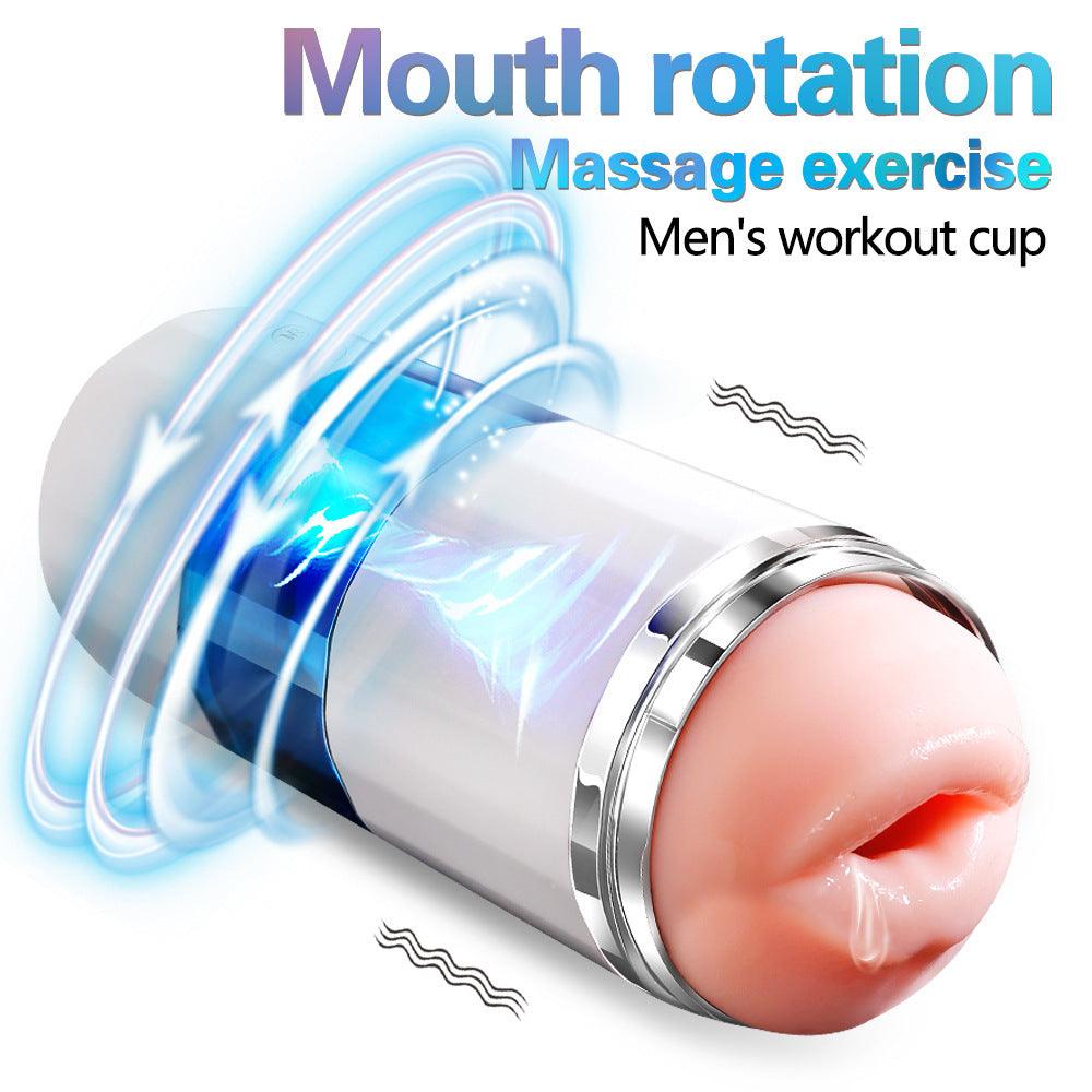 Automatic Rotating Vibration Exercise Stroking Cup For Men - SqueezeBx